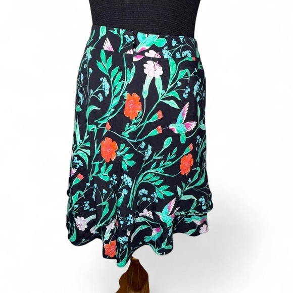 Kate Spade Skirt The Rules Jardin Double Layer Skirt Size 00 - Picture 2 of 11